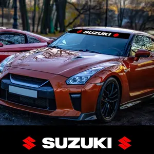 Suzuki Car Windshield Sticker, Waterproof Sunproof High Temperature Resistant Decoration, Custom Style Modification Decal, Fits All Suzuki Models
