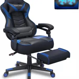 ELECWISH Gaming Chair Massage Swivel Office Chair Computer Seat with Footrest