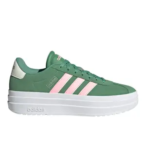adidas Womens Vl Court Bold Lace Up Sneakers Shoes Casual - Green adidas Womens Vl Court Bold Lace Up Sneakers Shoes Casual - Green