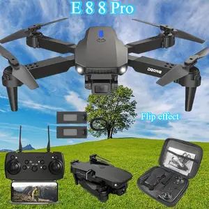 E88pro dual hd camera drone, easy to control for beginners, fixed camera mount, remote control, rc toys for christmas gift beginner men