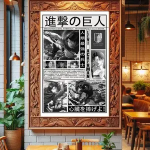 [Sale up to 50%] Levi Ackerman Art Print Poster, Attack On Titan Canvas Poster, Home Decor, Creative Art Print Poster for Gift, Film Fan Collectible  Anime Posters (NO FRAME) Decor Photo