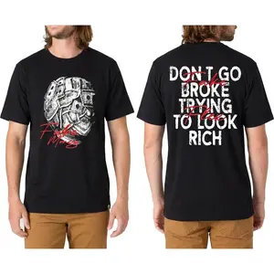 Manfinity EMRG $100 Bill Front & Back Print Men's Oversized Loose Dropped Shoulder T-Shirt, Street Fashion Style