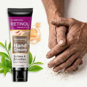 Retinol Vitamin a C E Hand Cream, Moisturizing, Hydrating and Smoothing Hands, Youthful Appearance, 2.116 Oz/60g, Nourishing Hand Care