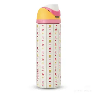 Owala FreeSip 24oz Water Bottle - Limited Edition Flower Power Color Drop, Insulated Stainless Steel, Leak-Proof, Perfect for School, Gym & Daily Use | Cute Floral Print, Insulated & Leak-Proof, Trendy Hydration Must-Have | BPA-Free, Leak-Proof Lid