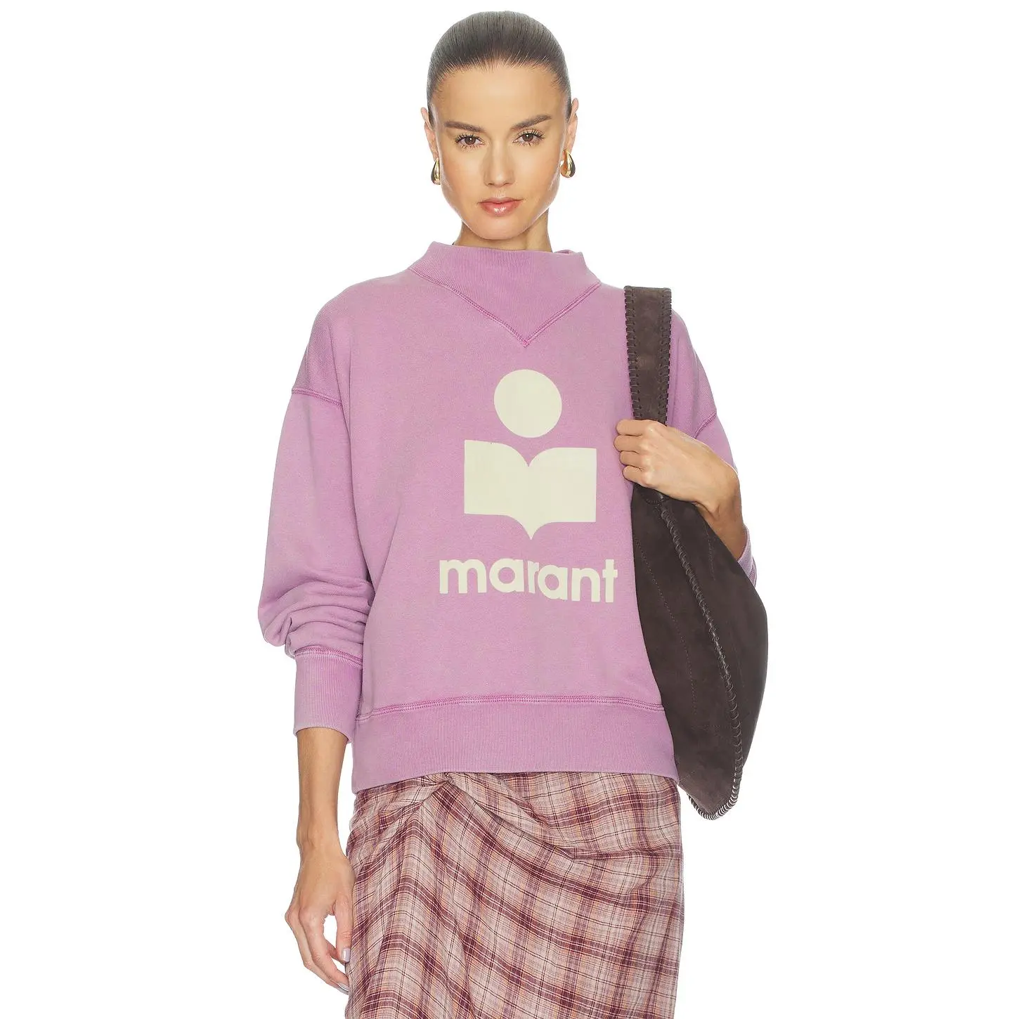 Isabel Marant Etoile Moby Sweatshirt in Rosewood & Ecru Isabel Marant Etoile Moby Sweatshirt in Rosewood & Ecru