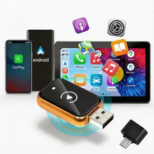 2026 New 2-in-1 Wireless CarPlay Android Auto Adapter, Fast Connection, Hands-Free Call, For iPhone & Android, Premium Material, Perfect Gift