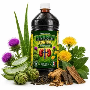 Rinon Tónico Herbal 1 Litro (33.8 fl oz) Kidney Wellness Tonic  Herbal Blend con Axocopaque, Chaya, Cola de Caballo, Jamaica, Milk Thistle Palo Azul & More – Mezcla Herbal Tradicional –  Jugo de Maguey Extract Traditional Reforzado Supplement Hidago Graso