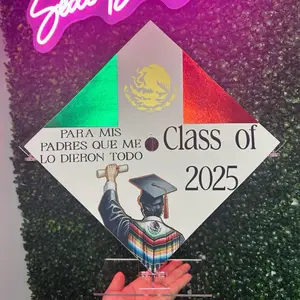 Tri-Color Male Graduation Topper