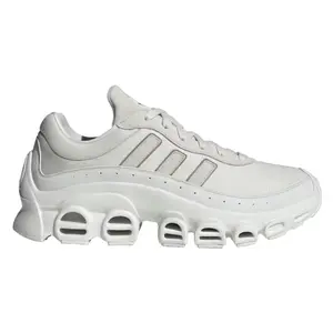 Adidas Adifom Megaride IE4048 Crystal White Core Black Silver Metallic Sneakers Mens Lifestyle Running Shoes Lightweight Breathable Mesh EVA Cushion Retro 2000s Tech Runner Casual Streetwear Trainers