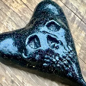 Black Skull Heart Decor Ornaments