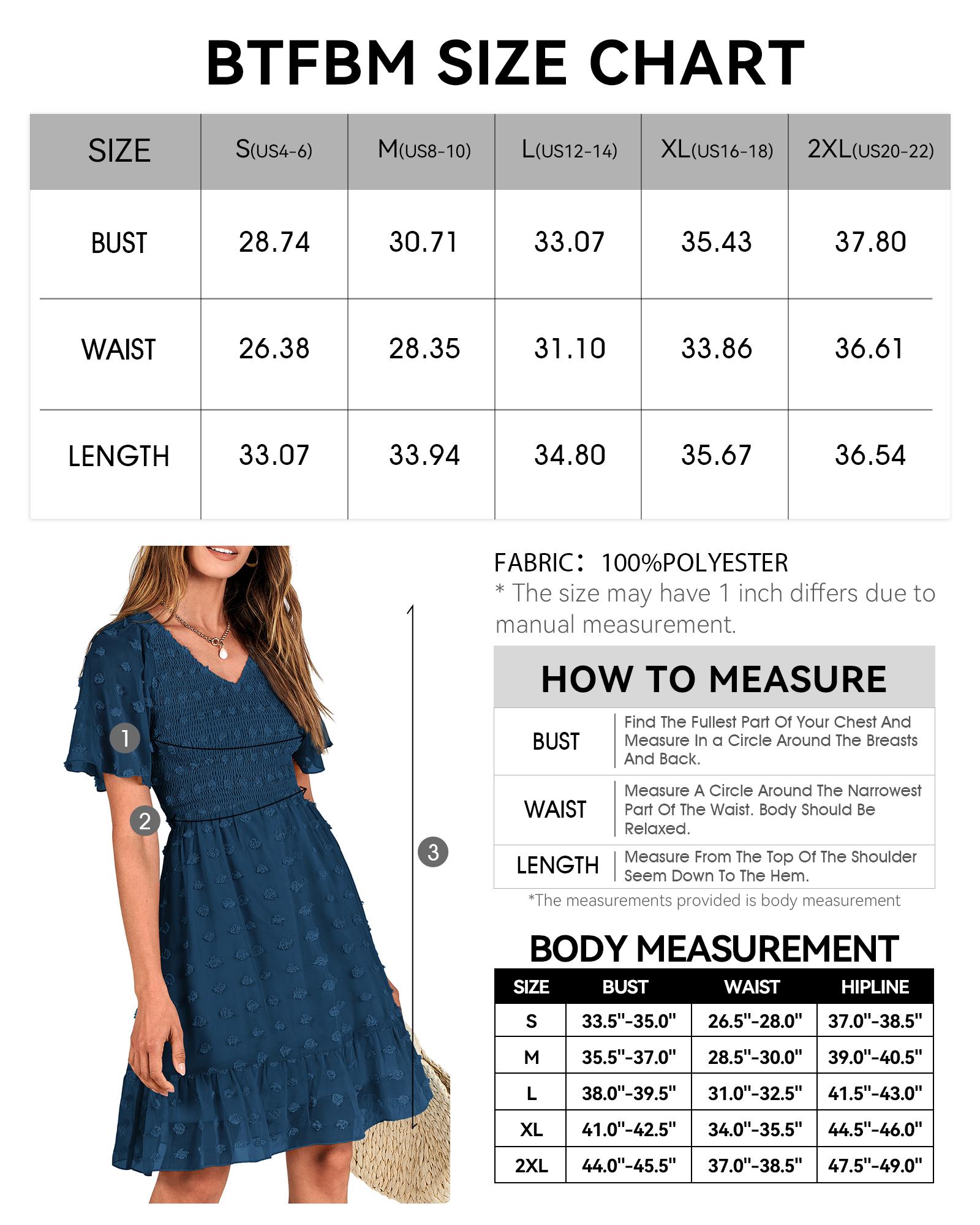 BTFBM Women's V Neck Casual Vacation Dress Short Sleeve Smocked Swiss Dot Ruffle Mini Beach Summer Dress 2026