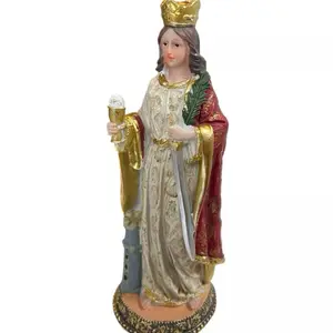 St Barbara Statue 8’’inch Estatua De Santa Barbara Religious Decor