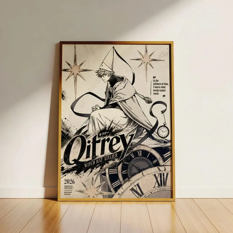 Poster No Frame - Qifrey Witch Hat Atelier Print | Vintage Anime Poster, Matte Paper