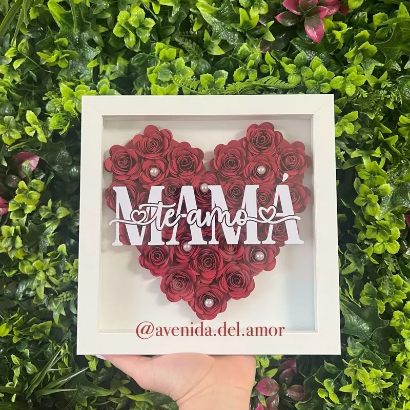 Mother’s Day Gift- Shadowbox with Heart Design