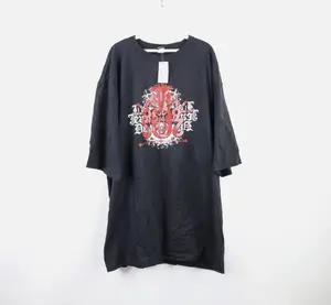 Deadstock Vintage 90s Marithe Francois Girbaud Baggy Fit Spell Out Geometric T-Shirt Black