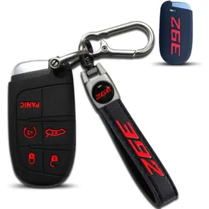 for Dodge Keychain with Soft Silicone Protection Key Case for Dodge RAM Durango 392 Challenger