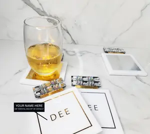 Perfume Style Coasters | Gold | Silver | Custom