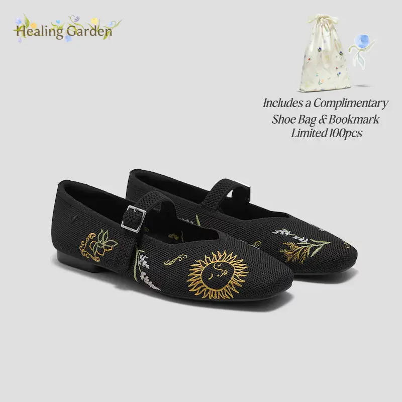 BLACK FRENCH FLORAL EMB