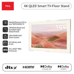 TCL NXTVISION A300W 4K QLED Art TV | Canvas Frame Design, Ultra Matte Anti-Glare Screen, Google TV, Dolby Atmos | 55"–75"