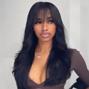 【NEW IN】ISEE HAIR Wear Go 9x6 Tpart Lace Front Straight Wig with Bangs Pre-Layered Cut & Pre-Cut Lace & Pre-Bleached Knots & Pre-Bleached Knots Natural Scalp 180% Density Glueless Human Hair Wig