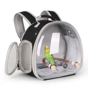 Bird Travel Bag with Metal Tray and Stand Pole, Suitable for Standing Birds, Ideal for Bird Lovers, Convenient for Traveling, Animal Carrier