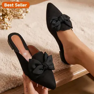 Coutgo Mules for Women Slip On Comfortable Pointed Toe Womens Loafers Women's Flats for Women's Mules & Clogs