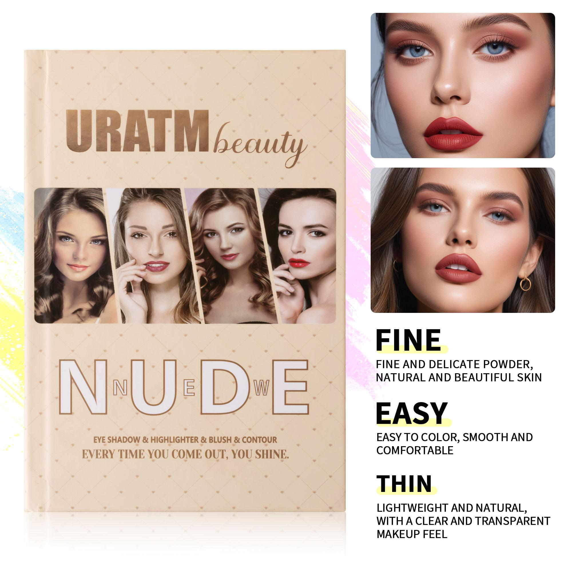 43-Color Book-Style Makeup Palette – 4-Layer Foldable All-in-One Kit with Eyeshadow, Blush, Contour & Highlighter, Long-Lasting Waterproof, Travel-Friendly for Daily & Glam Looks