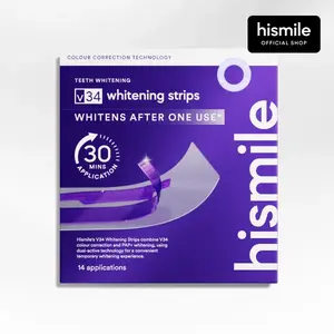 Hismile V34 Purple Teeth Whitening Strips - Beauty & Personal Care Oral Care Product with Whitening and Colour Correction Benefits