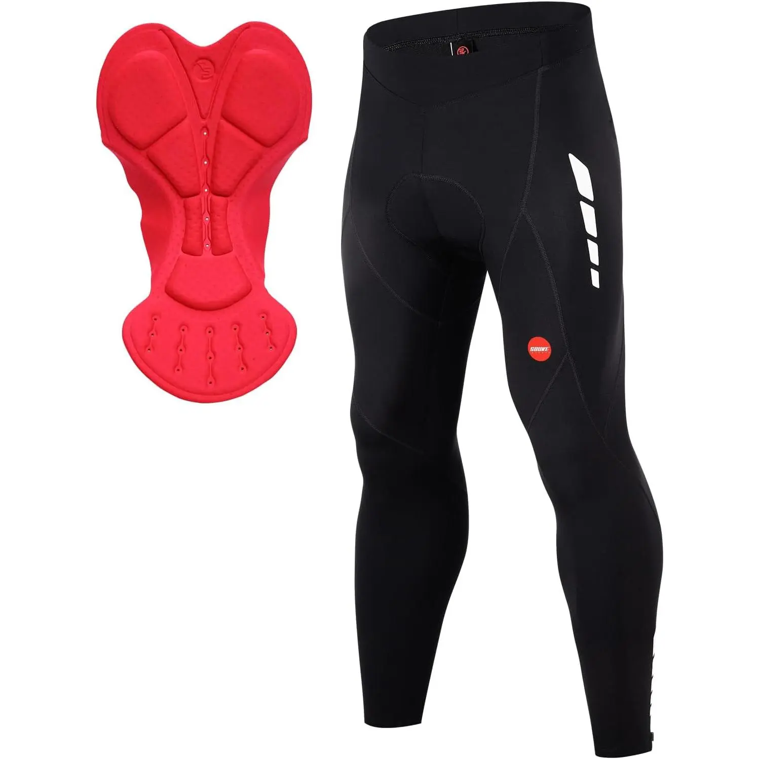 Male Biking Pants - Long 4D Padded Cycling Tights Leggings for Outdoor Use, No Restrictive Design