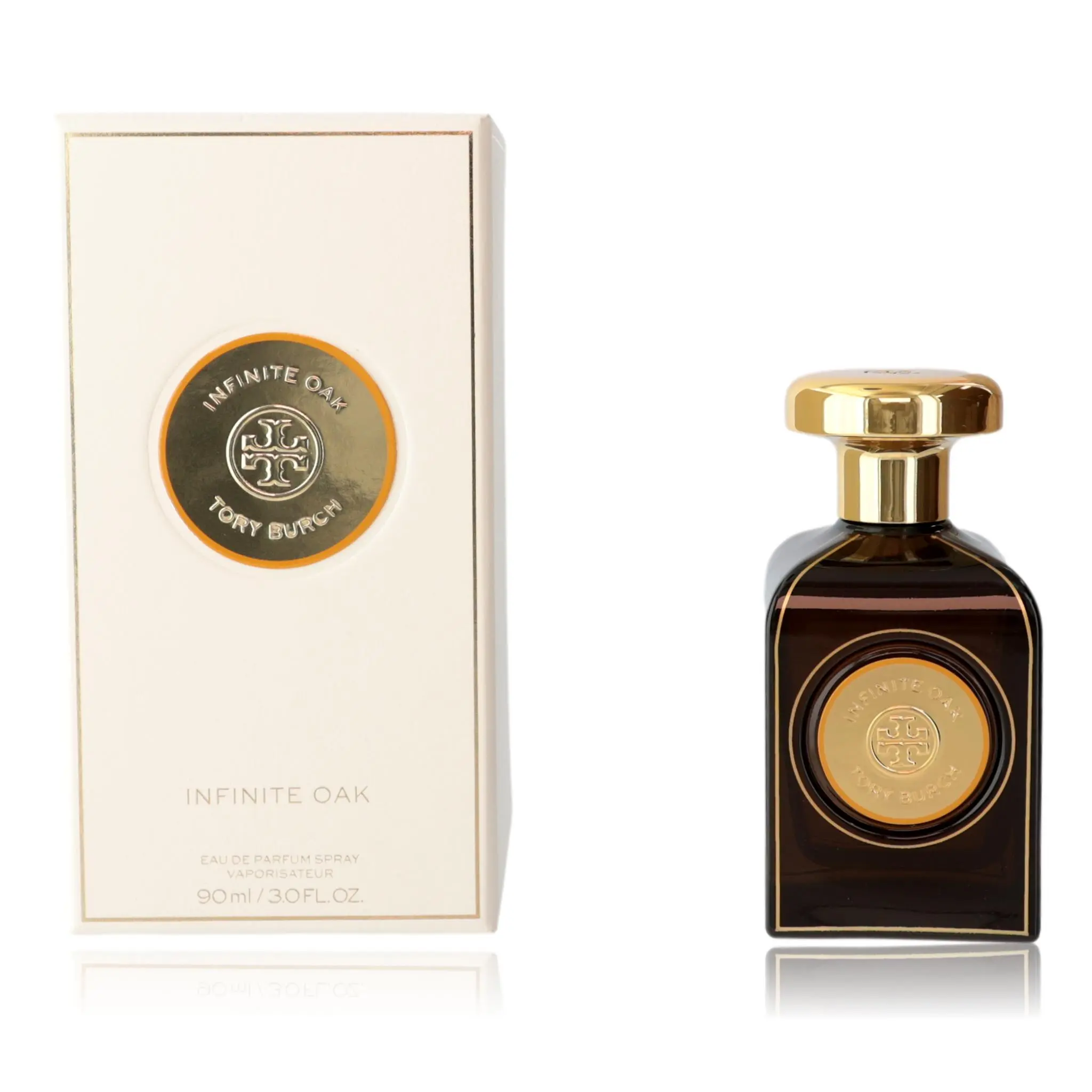 Tory Burch Infinite Oak Women's EDP Spray - 3 oz Perfumes for Women, with Citrus, Madagascar Vetiver, Wood Notes, Scent Layering, Layering Perfume