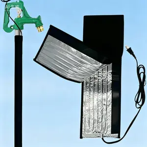 Faucet Heating Tape for Metal and Plastic Pipes, 120V Water Pipe Heat Blanket, Thermostat Control Max Temp 140˚F, Winter Pipe Heating Tape, Max Pipe OD 1-1/4", Reusable Freeze Protection for Outdoor Faucets