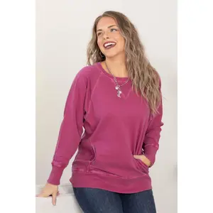Pigment Dyed Side Pocket Sweatshirt