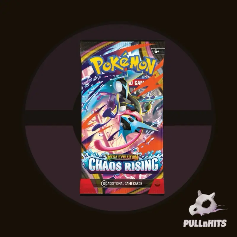 Mega Evolution Chaos Rising Single Booster Pack — 10 Cards — Pokemon Trading Card Game TCG