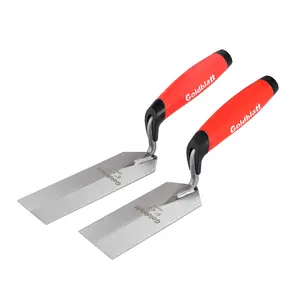 #fathersdaygift Goldblatt Industries Margin Trowel set, 6"X2" & 5"X2", Professional Masonry Flooring Tool for Concrete, Cement, Tile
