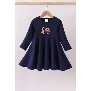 Premium Navy Clemson tiger applique dress