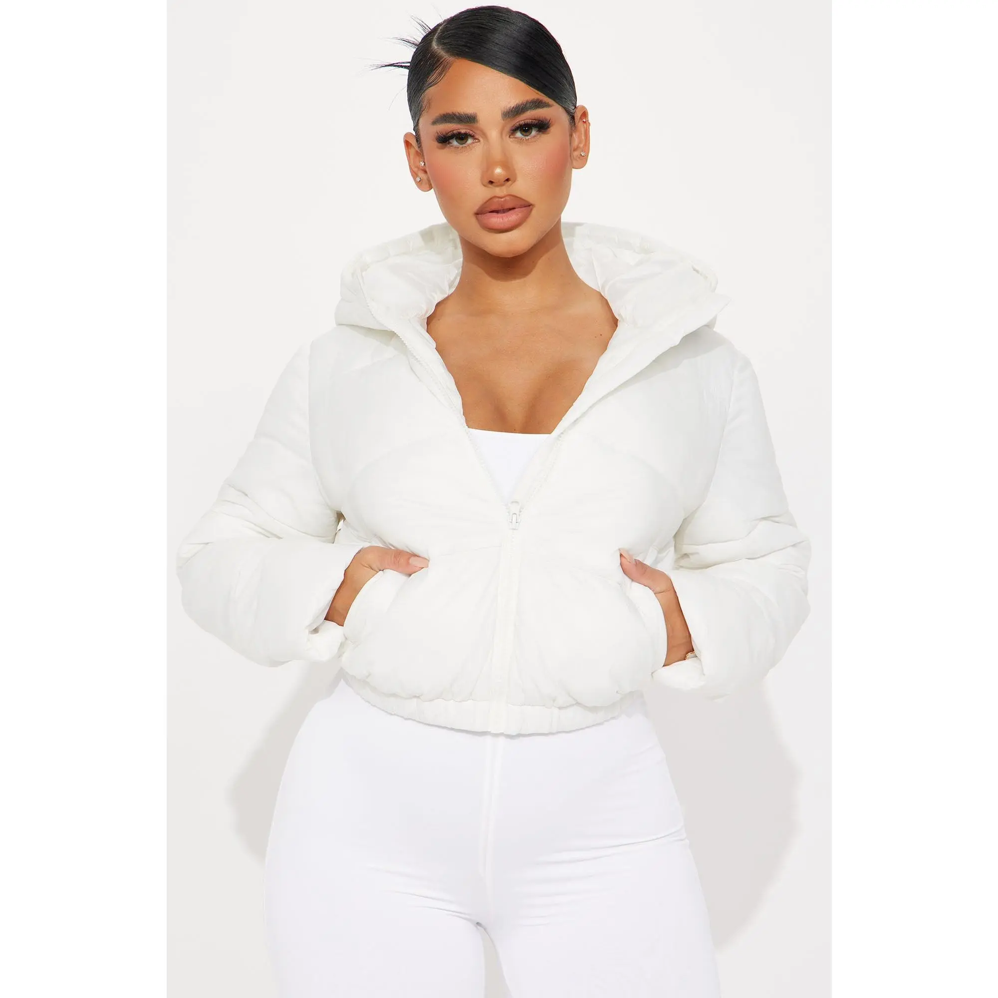 Up And About Puffer Coat - Ivory