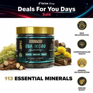 Dialed Moods Sea Moss 60 Gummies | 30 servings | Supports: Skin Rejuvenation, Cardiovascular Health, Mineral Rich Detox, Immune Boost Daily Dietary Supplement Herbal Energy Supplement