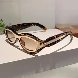 4-Pack Unisex Trendy Y2K Oversized Sunglasses, 2026 Must-have Fashion-forward Eyewear with UV Protection, Chic Comfortable Stylish Shades for Summer Vacation, Music Festivals & Outdoor Daily Adventures