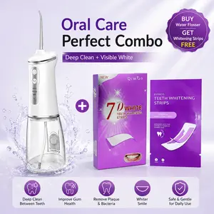 Portable Cordless Oral Irrigator - Rechargeable Water Flosser with 3 Cleaning Modes, USB Charging, 5 Nozzles, Plaque Removal, Mother’s Day Self-Care Gift for Mom Oral Hygiene Essentials