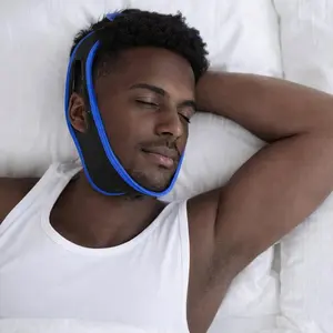1pcs Breathable Facial Chin Strap for Night Use, Adjustable Soft Jaw Support Wrap, Comfortable Lightweight Fit for Men and Women