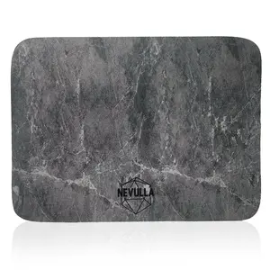 Nevulla Stone Dish Drying Mat - Ultra Absorbent, Quick-Dry, Non-Slip, Heat-Resistant, Eco-Friendly Kitchen Countertop Protector with Stylish Design