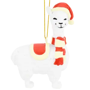 Xmas Llama Animal Christmas Ornaments