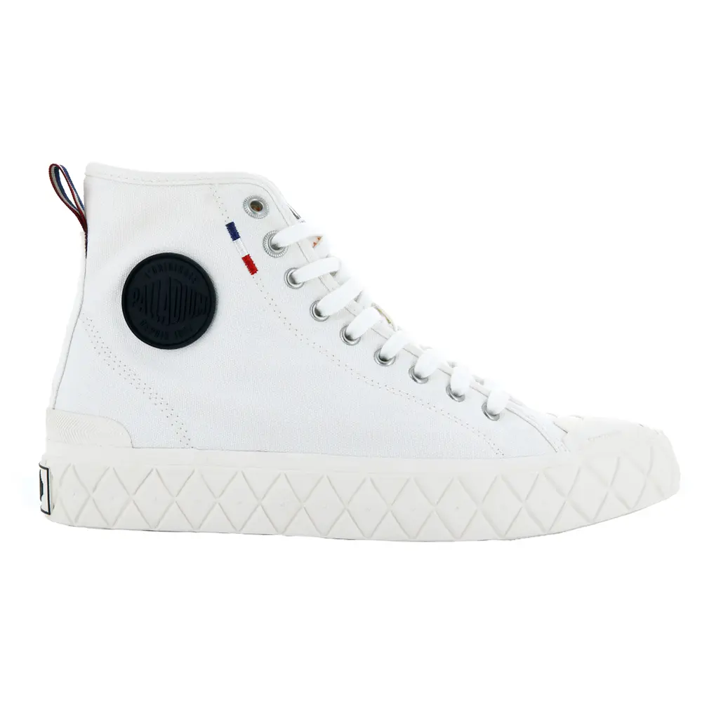 Palladium Mens Palla Ace Cvs High Lace Up Sneakers Shoes Casual - White