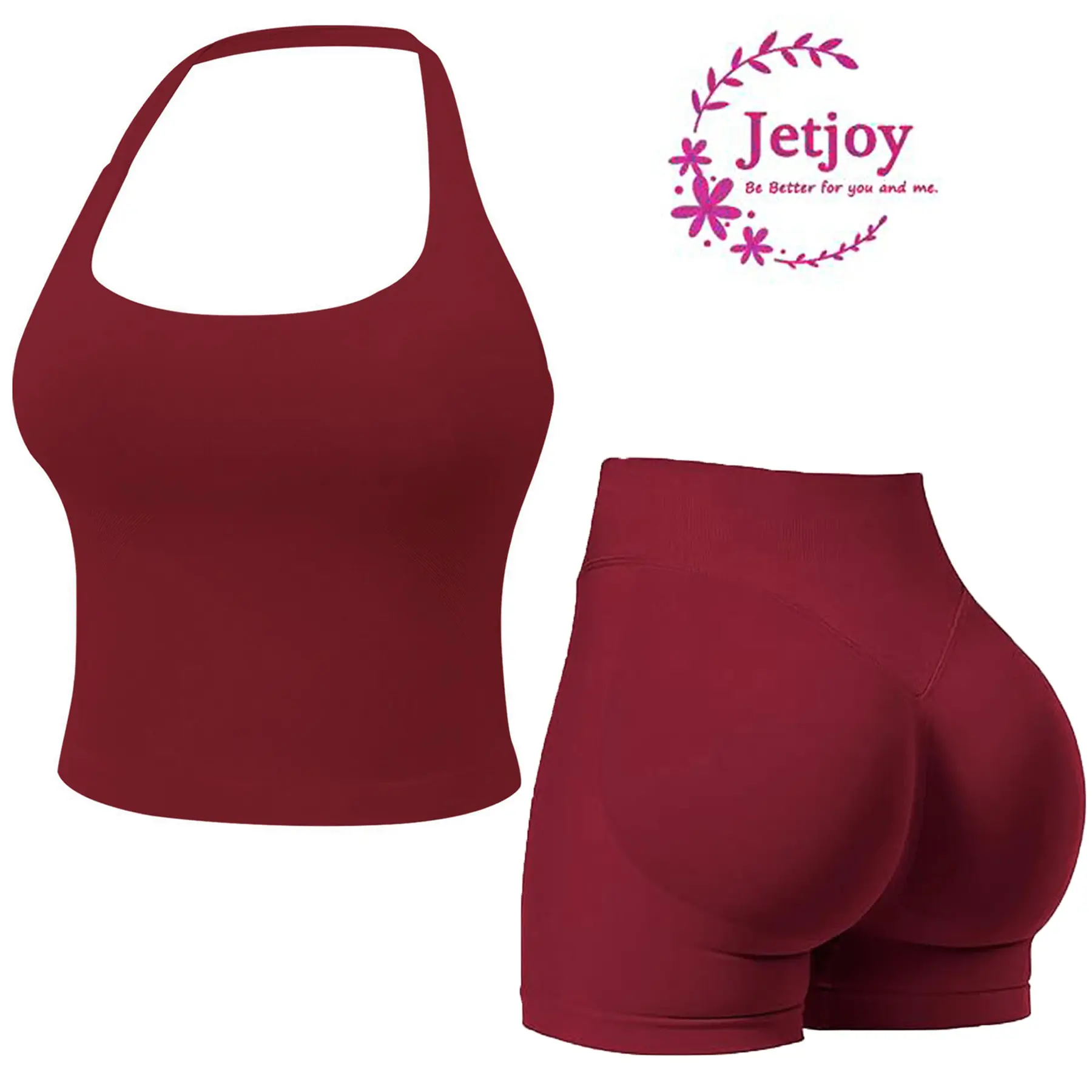 Halter Sets-Burgandy