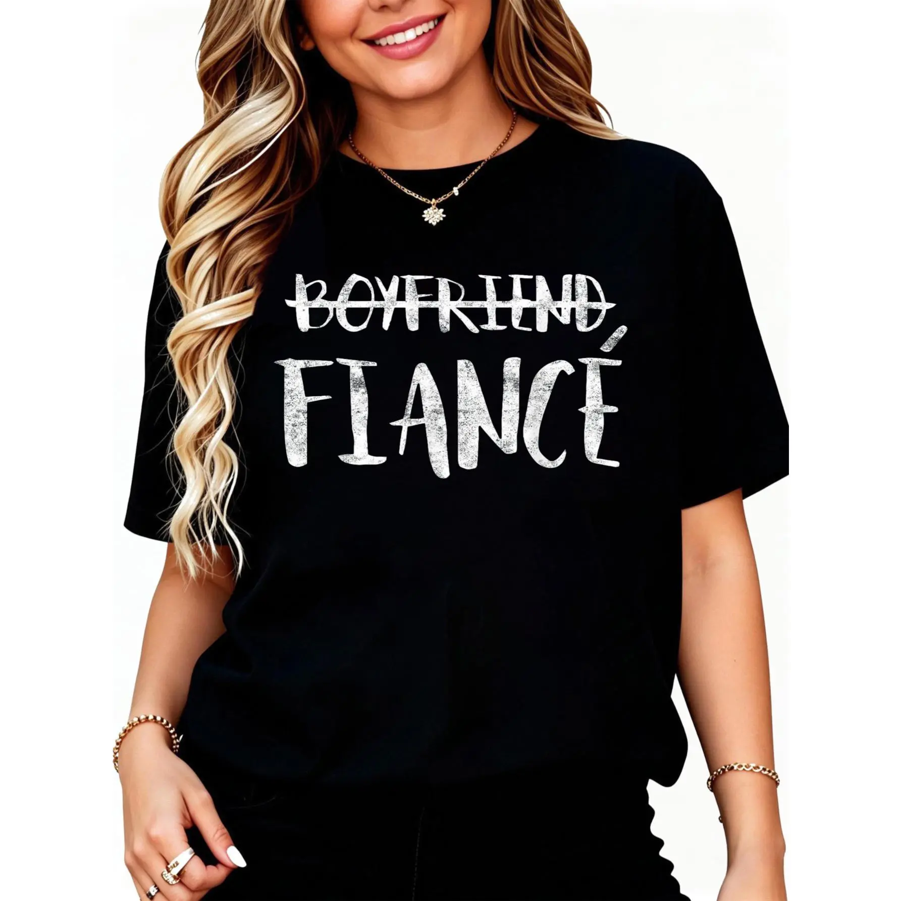 100% Cotton Engagement Boyfriend Fiance Shirt Married Man Wedding T-Shirt Unisex Adult Clothing Streetwear Crewneck Fashion