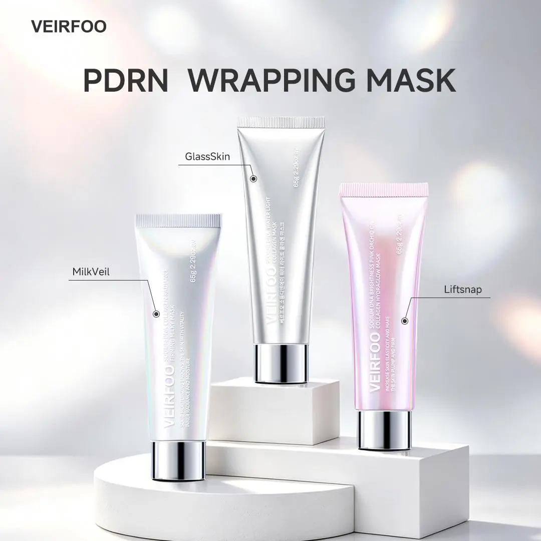 【VEIRFOO】3Style Sodium DNA Water Light Collagen Mask 65g - Skin Tightening and Sculpting Product for Fine Lines & Sagging Skin - Korean Glass Skin in 14 Days