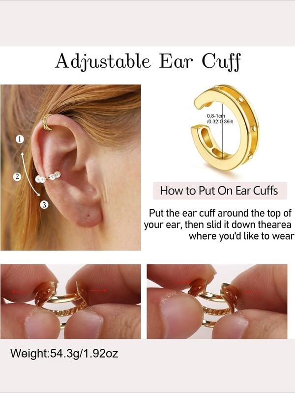 Faux Piercing Earrings - Steel Wrap Clip-Ons For Cartilage, Nose, Lip (No Piercing Needed)