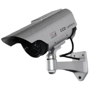 SPT Security Systems 15-CDM20 Dummy Camera with Solar Powered LED Light, Silver
