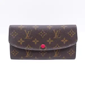Pre-owned Louis Vuitton Canvas Small Leather Goods Emilie Monogram Wallet T10417469