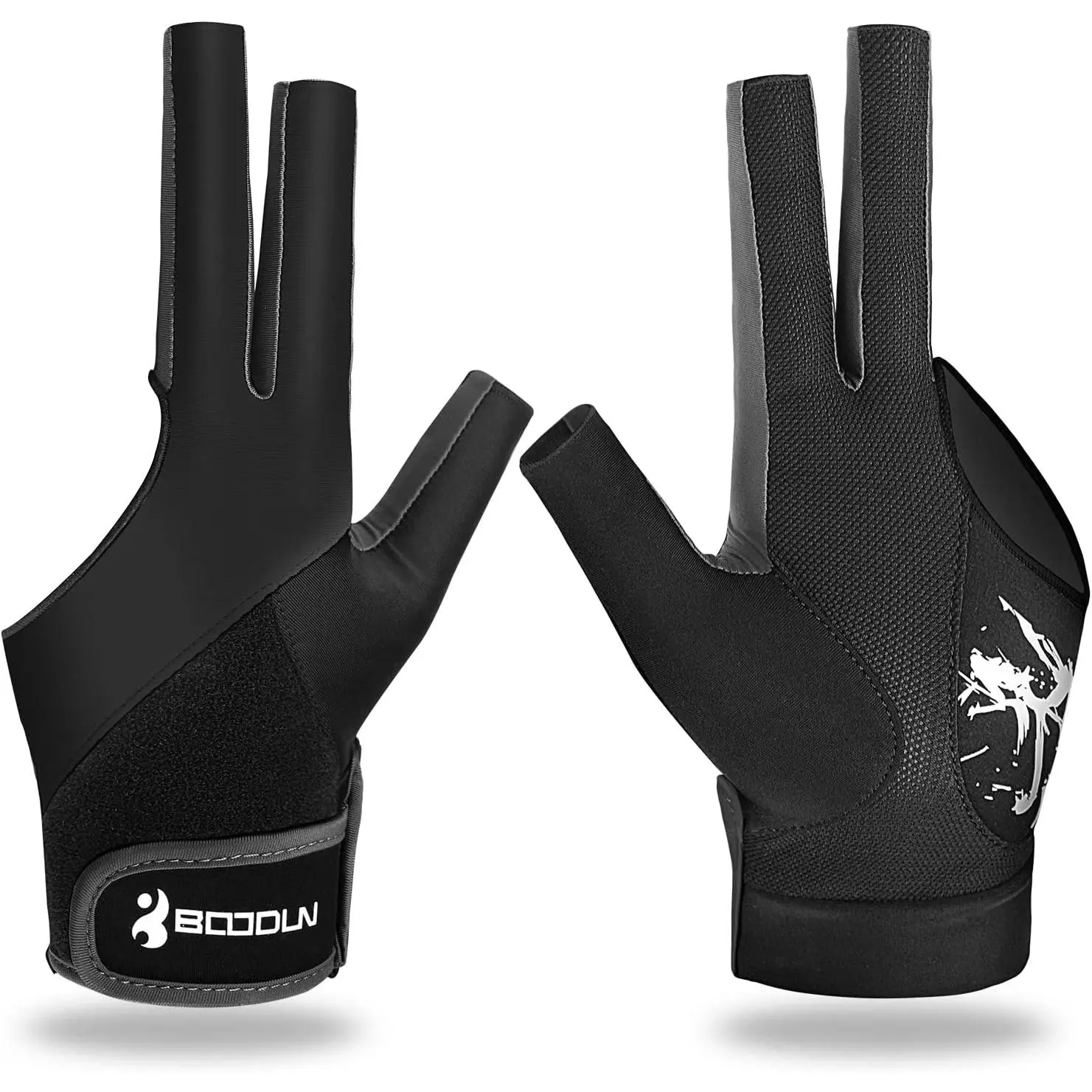 Billiard Pool Gloves for Left Hand 3 Finger, Splicing Process, Snooker Cue  Glove Popular Sizes for Men & Women